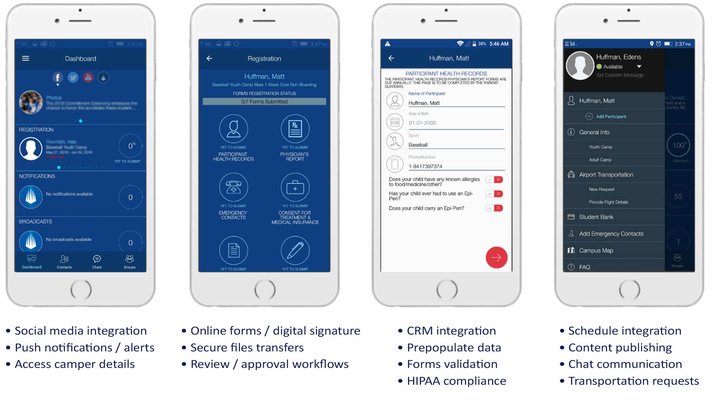 cell-phones-for-SmartCamp-cs The mobile app enables seamless communication